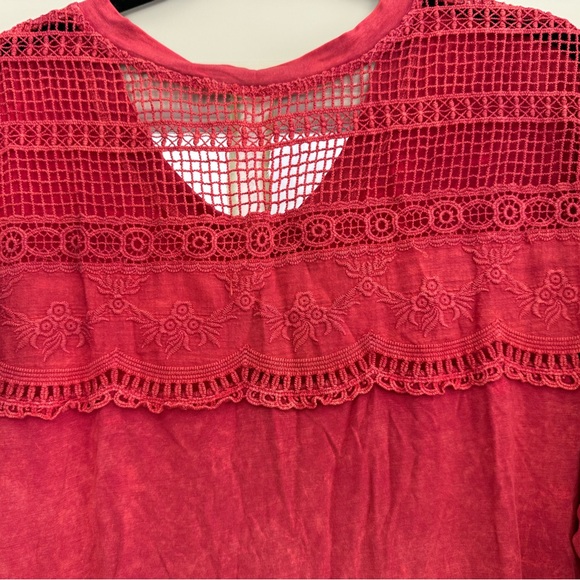 Aratta Red Polo Collar Buttoned Tunic NWT - Picture 5 of 5
